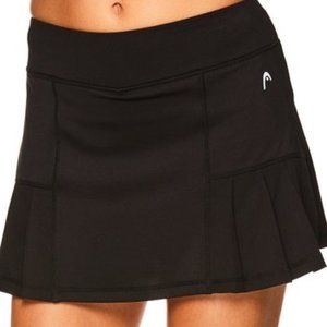 Head 13.5" Pleated Skort - Black and White - Small